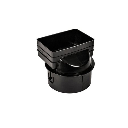 ADVANCED DRAINAGE SYSTEMS Advance Drainage Systems 6 in. Snap Polyethylene 7 in. Downspout Adapter 0664AA